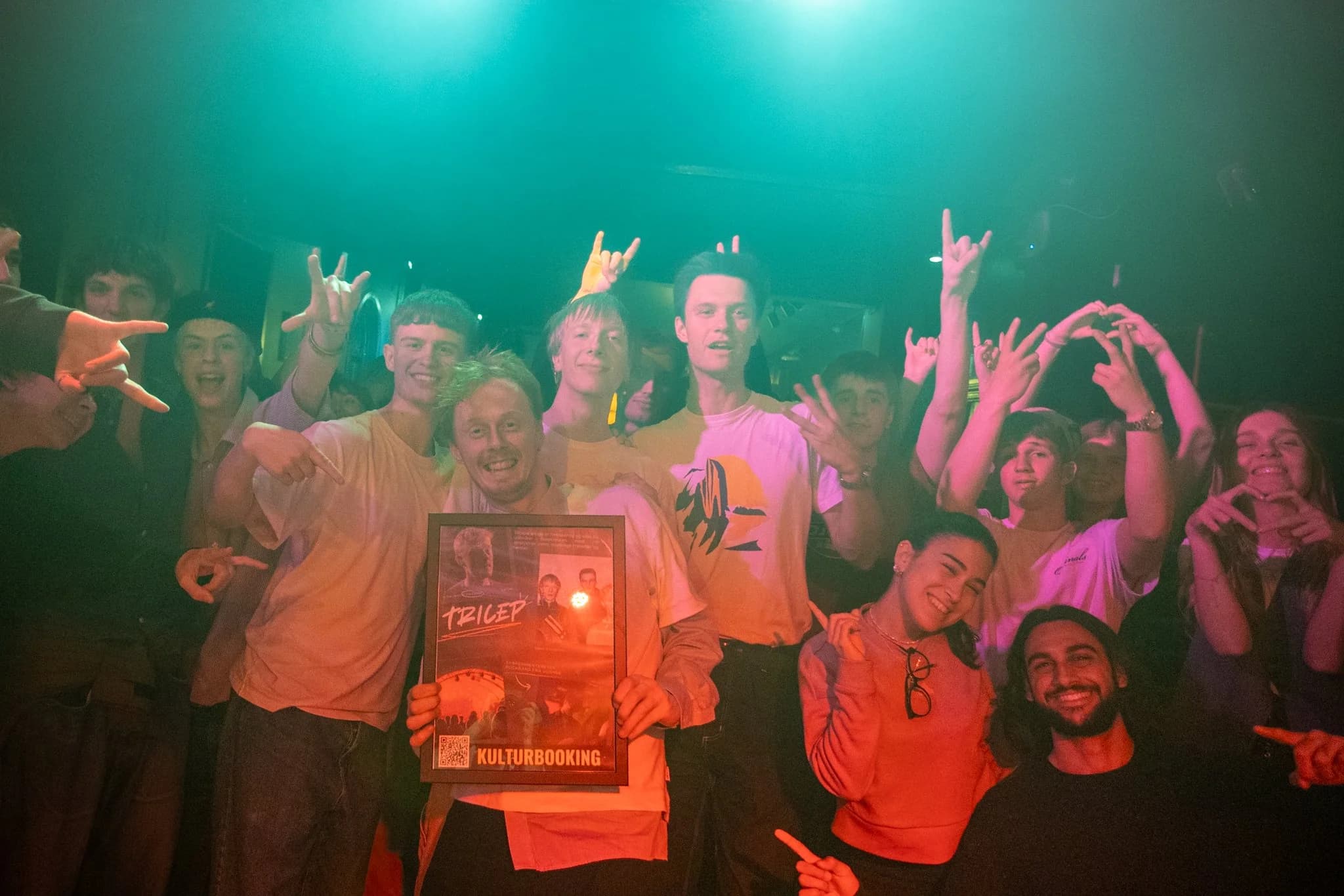 Young musicians meeting and collaborating